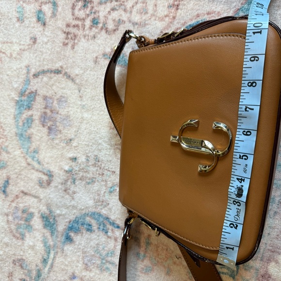 Jimmy Choo Tan Leather Shoulder Bag - Picture 12 of 16